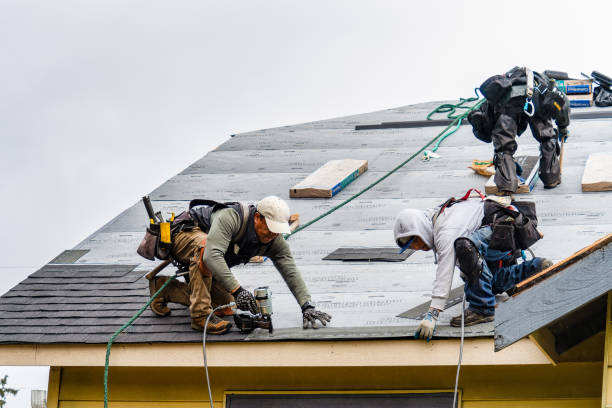 Professional Gutter Installation technician working in Trenton, NJ